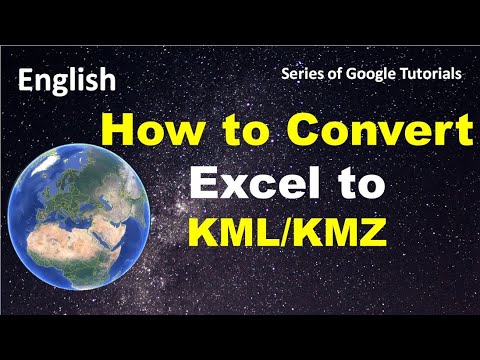 Video: Kā pārvērst Excel par KML?