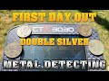 Metal Detecting:  Minelab CTX3030 - First Day Out = Double Silver