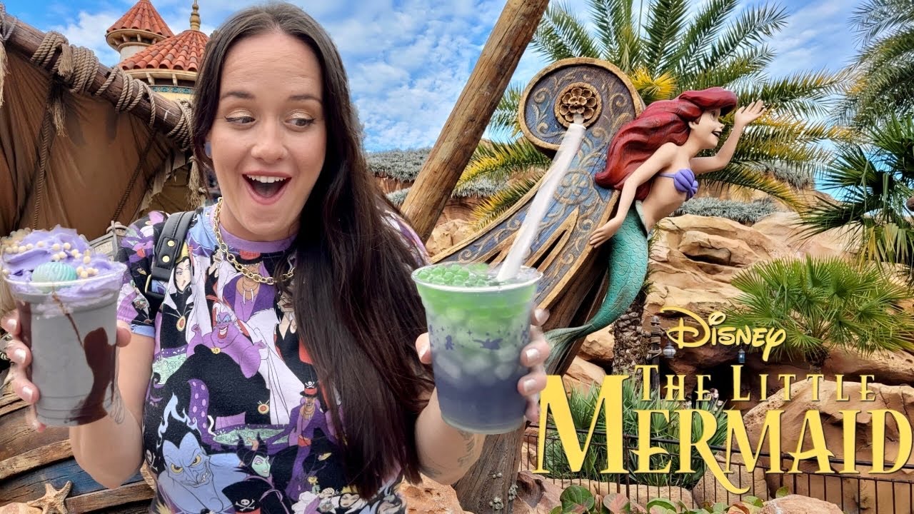 New Little Mermaid SNACKS At Disney's Magic Kingdom!