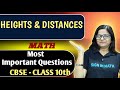 Height & Distance: Most Important Questions