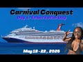 Carnival Conquest Day 1 - Embarkation, Oceanview Room Tour, Sail Away Party, Gym, Zero Proof Drinks
