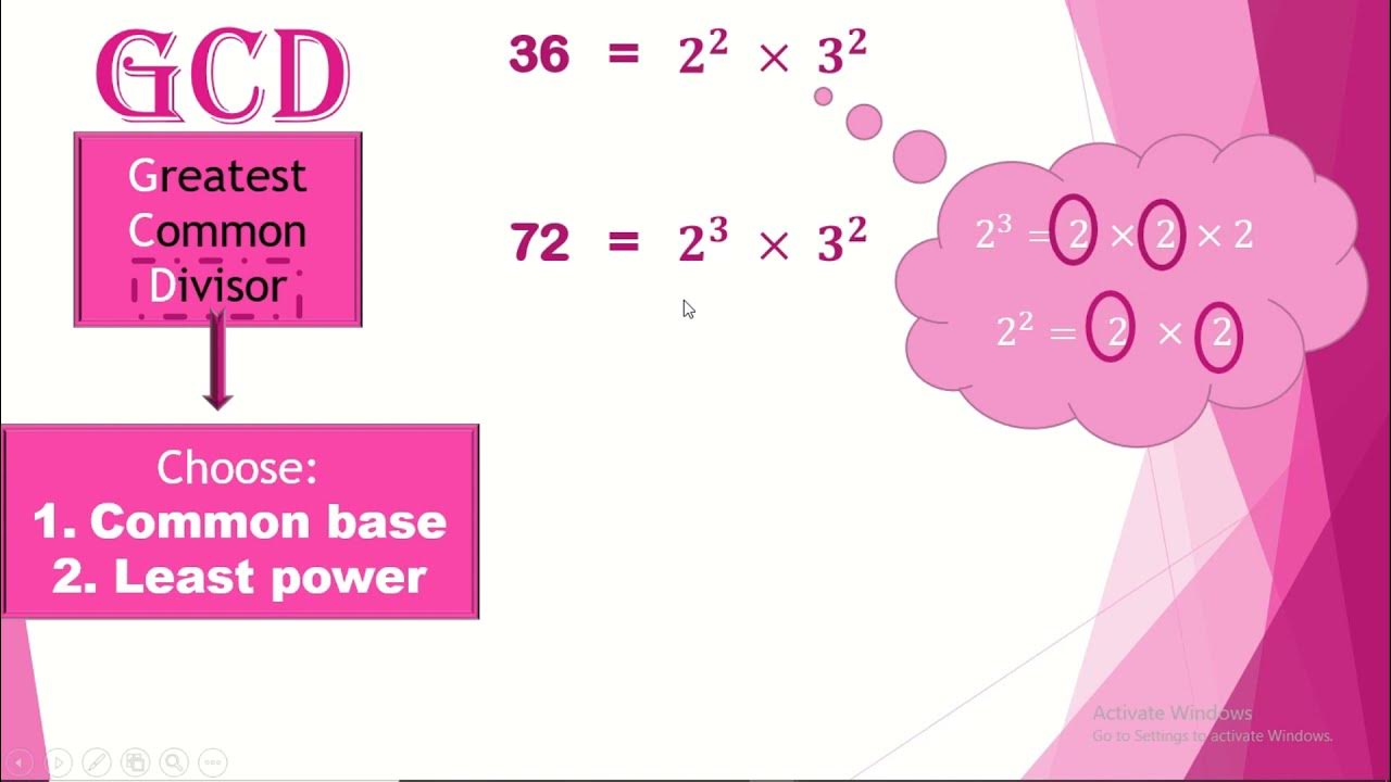 GCD And LCM prime numbers and prime factorization - YouTube