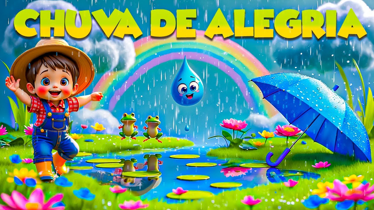 Chuva de Alegria 🌦️🎵 | Canção Infantil para Dançar e Sorrir
