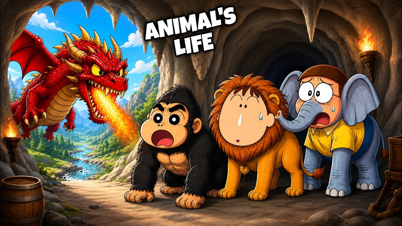 Shinchan Living Animals Life Age 1 To Age 100 😃