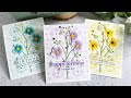 Lets make three gorgeous birt.ay cards with nichol spohr using different color schemes