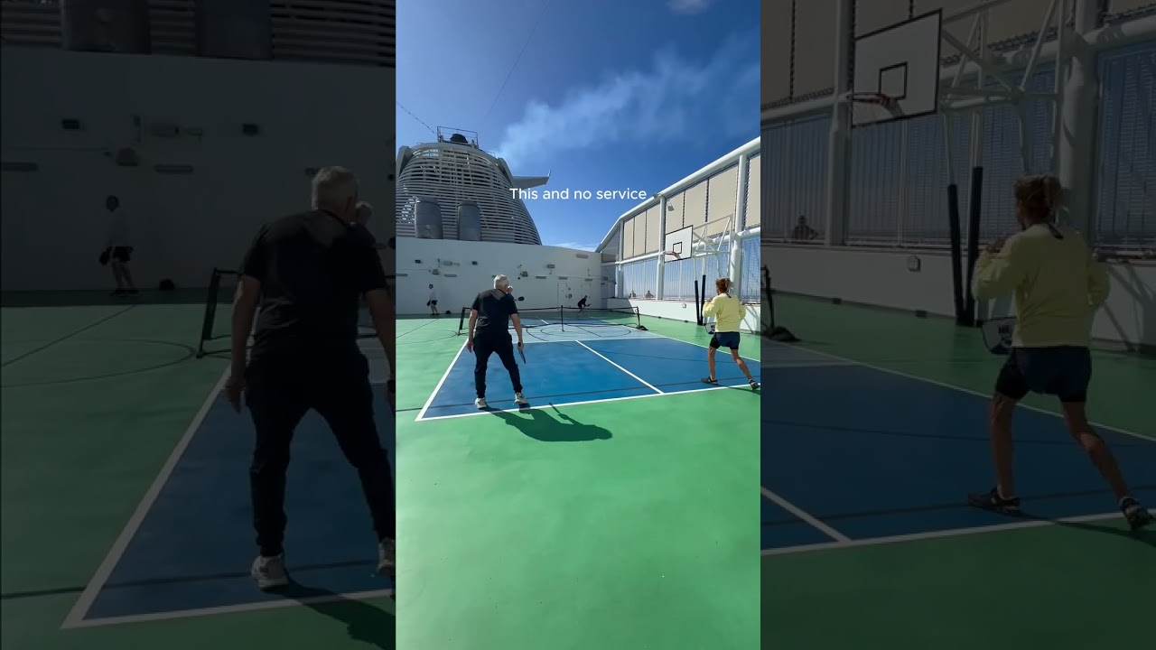Pickleball in the middle of the ocean? Count us in 🏓