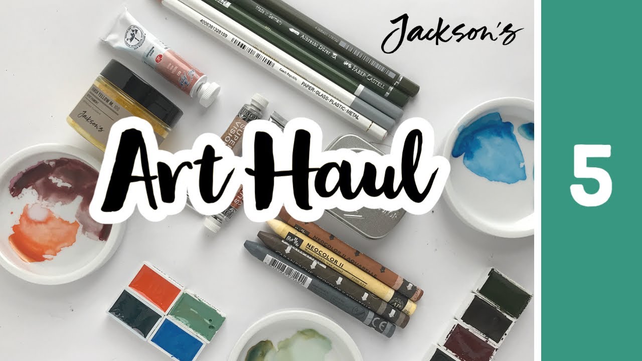 Art Haul & Swatching #5 Jackson's ✿ Watercolor Roman Szmal Caran D'Ache Super Vision