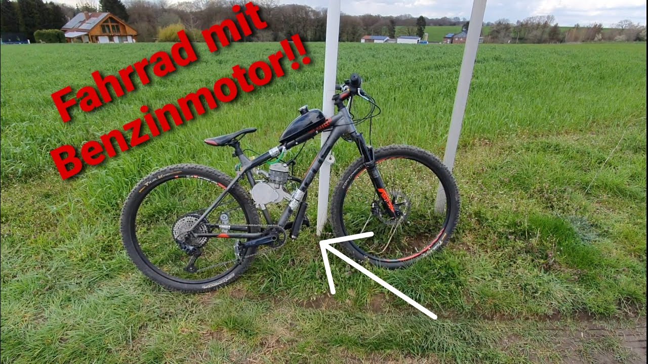 Verrücktes Fahrrad mit 80 ccm 2-Taktmotor! | Test-Drive auf dem Feldweg