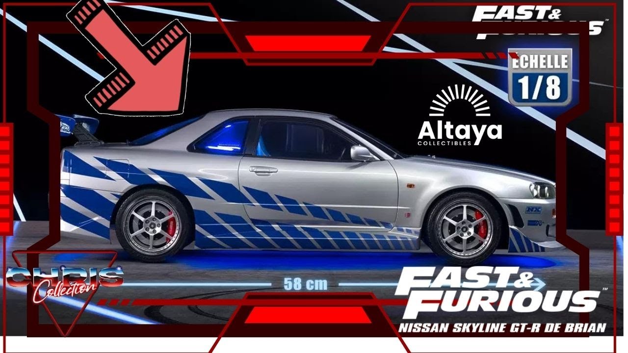 Construisez La Nissan Skyline GT-R de Fast & Furious 1/8 Altaya 1