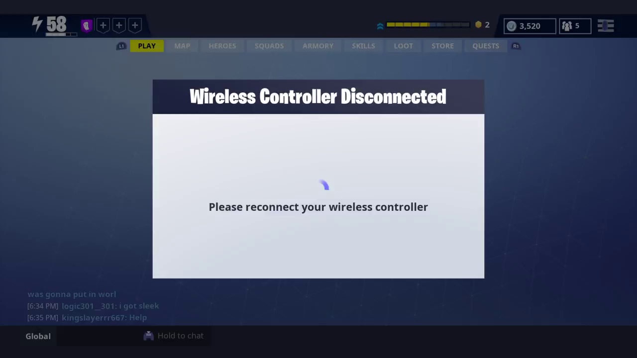 Player disconnect