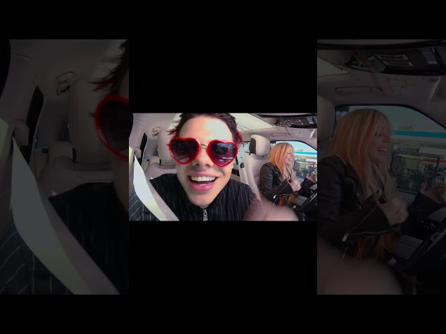 Me and @yungblud singing @ShaniaTwain on #carpoolkaraoke 🖤 class=