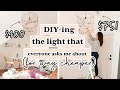 DIY-ing a $400 Birdcage Pendant Light Using A $20 Ikea Light!