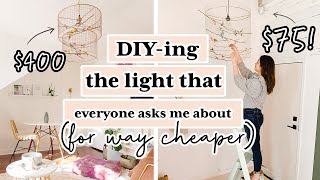 DIY-ing a $400 Birdcage Pendant Light Using A $20 Ikea Light!