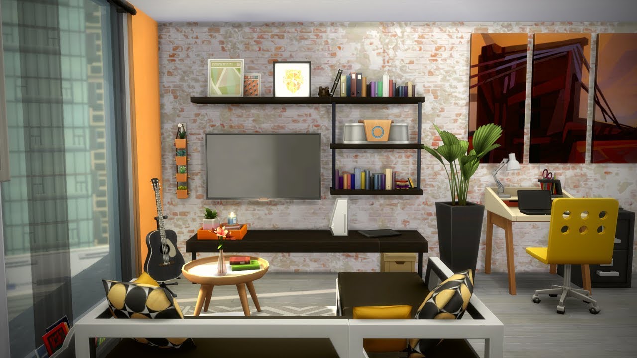 1310 21 Chic Street Apartment Sims 4 Speed Build Stop Motion No Cc Youtube
