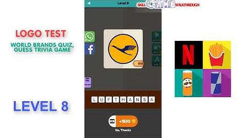 Logo Test World Level 8 - Walkthrough | SkillGameWalkthrough