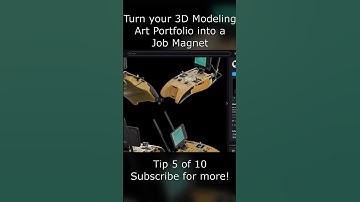 Turn Your 3D Modeling Art Portfolio into a Job Magnet - Tip 5 of 10  #gameart #gamedevelopment