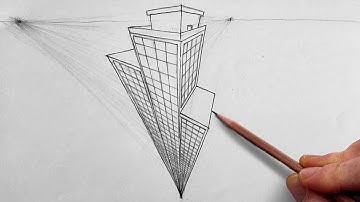 How to Draw in THREE POINT PERSPECTIVE | For BEGINNERS | Easy Step-by-Step Guide