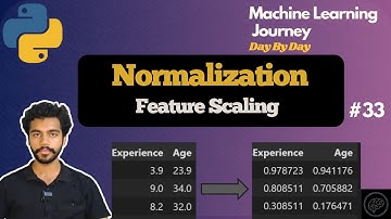 Normalization in Machine Learning | Feature Scaling | Data Preprocessing
