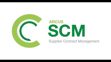 ARCUS Supplier Contract Management Introduction