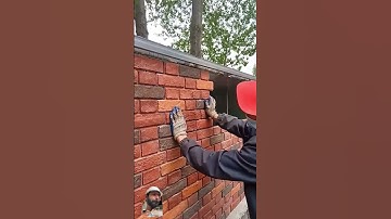 Brick tile work #construction #redbrickkiln #satisfying #brickwork #brick #brickwall #diy