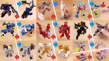 37 LEGO robot 3D & stop motion animations! All my LEGO transformers and combiners mech MOC!