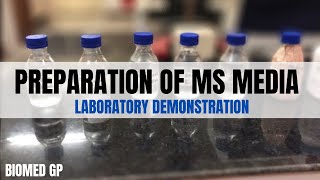 Preparation of MS Media for plant tissue culture (Demonstration video)