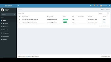 Laravel e-commerce display customer order info part 15
