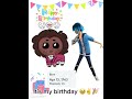 My actual birthday is on the 16th