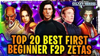 TOP 20 BEST FIRST BEGINNER ZETAS IN GALAXY OF HEROES FREE TO PLAY 2021 GUIDE