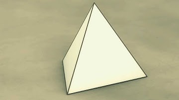 Net of Solid Shapes - Tetrahedron / Тетраедр / Тетраэдр