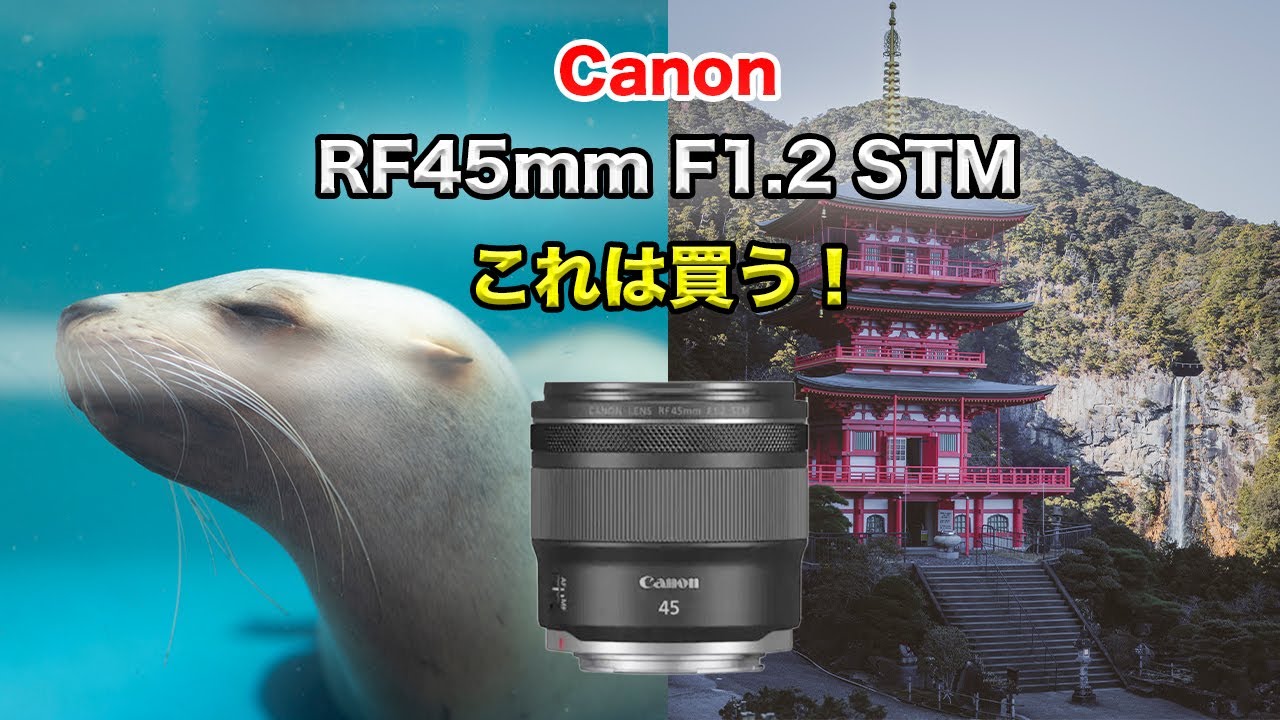 【Canon RF45mm F1.2 STM】これは買う！