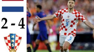 ملخص مباراة كرواتيا و هولندا أمم أوروبا 🔥🔥