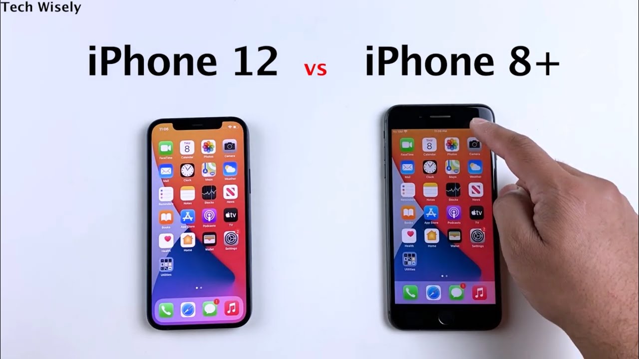 iPhone 12 vs iPhone 8 Plus SPEED TEST - YouTube