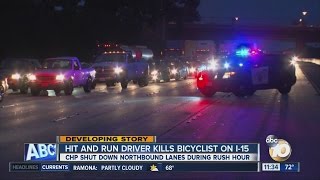 Bicyclist killed in Rancho Bernardo I-15 hit-run