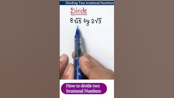 Class 9th Maths chapter 1 Number System Example 14 Divide two Irrational Number #shorts #class9maths
