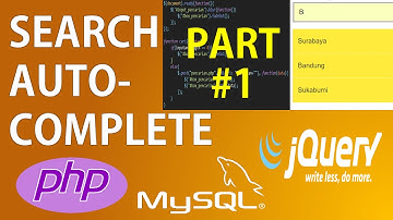 Pencarian Autocomplete Autosuggest dengan PHP 7 dan jQuery Ajax (Part 1/2)