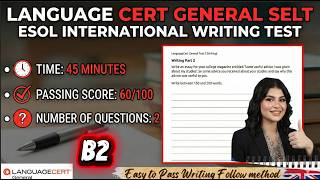 B2 English Test Languagecert General SELT ESOL International Writing Test