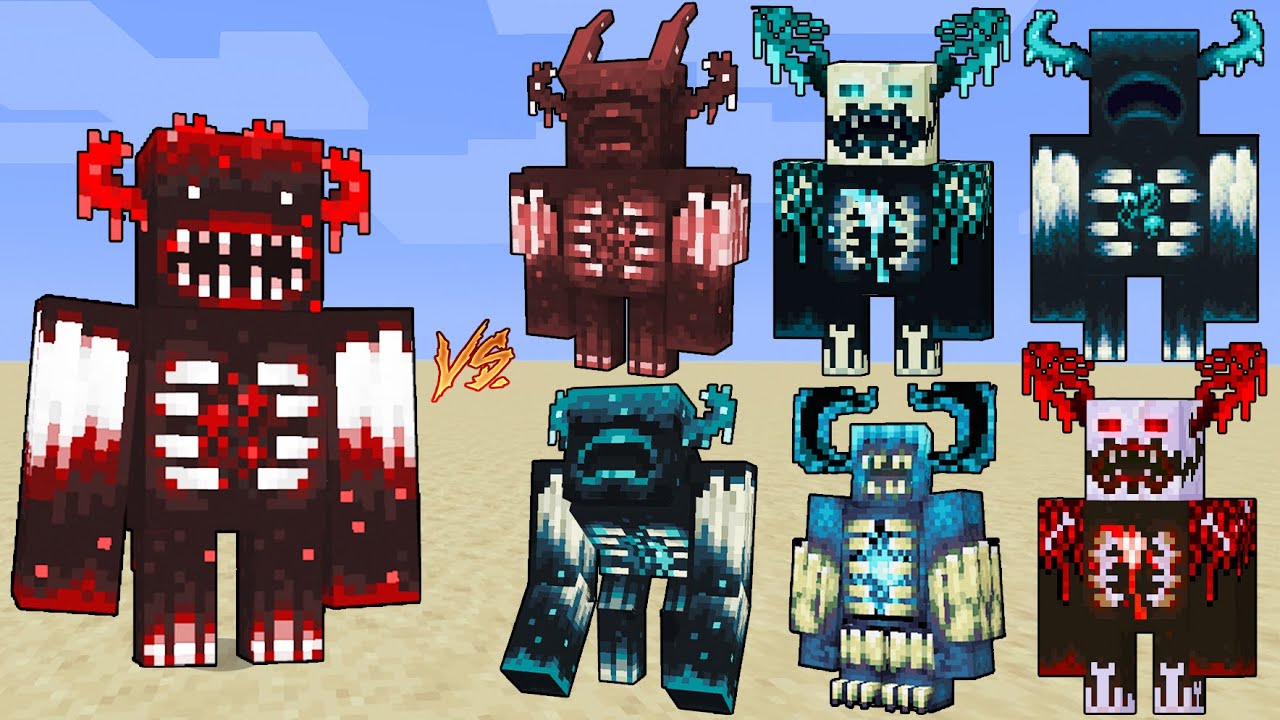 The Blood Warden Vs powerful Wardens / Minecraft Mob Battle YouTube