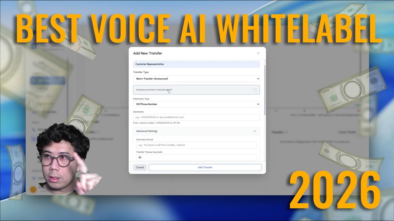 Voice AI platform tutorial showing agent builder interface