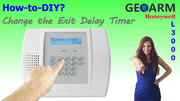 Honeywell L3000 - How to Change the Exit Delay Timer?
