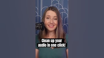 One Click to Instantly Clean Up Your Audio 🎯 #shorts #descript #aivideo