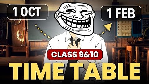 Topper’s Timetable for Class 9th/10th 🔥| Score 95%–School+Tuition+Self‑Study | class 10 time table