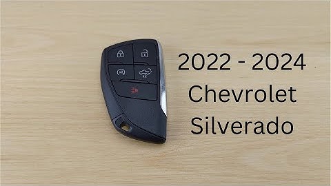 How To Replace/Change Chevrolet Silverado Remote Key Fob Battery 2022 - 2024