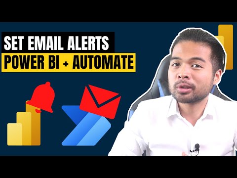 Setup Data Alerts via Email using Power BI & Power Automate // Beginners Guide to Power BI in 2021