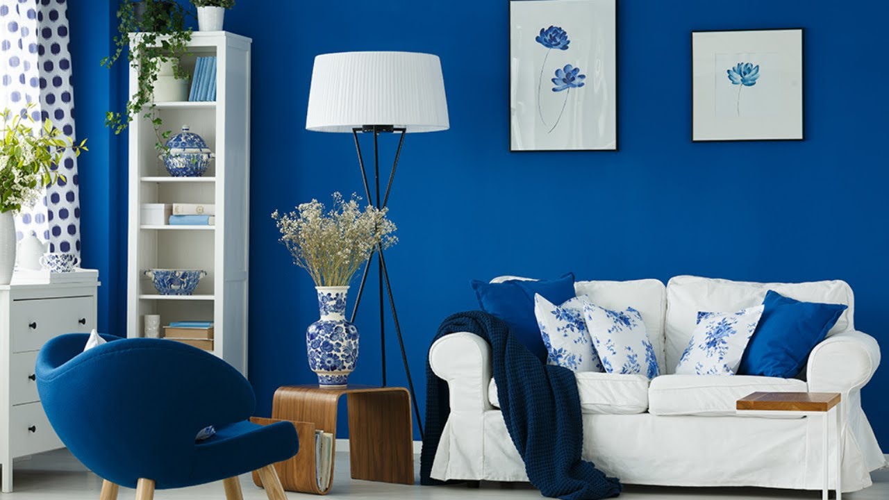 royal blue living room