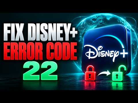 How To Fix Disney Plus Error Code 22! Tutorial