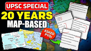 20 Years Map Based PYQs in 1 video | UPSC Prelims 2025 | Indian Geography | PW OnlyIAS