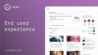 End user experience | GUIDE | CybSafe product shorts