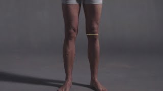 How to measure male knee girth