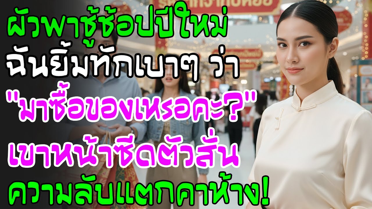 สามีพาชู้เดินห้างรับปีใหม่ ฉันยิ้มถามเบาๆ 